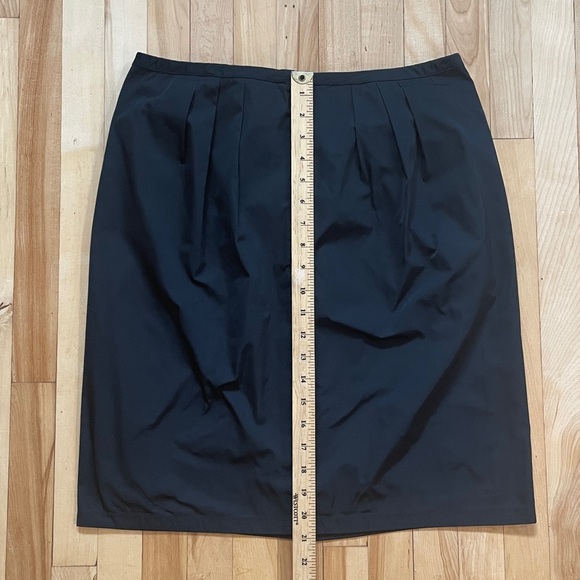 Lida Baday Canadian Designer Stylish Black Statement Bow Tailored Skirt - Sz 8 - Picture 10 of 12